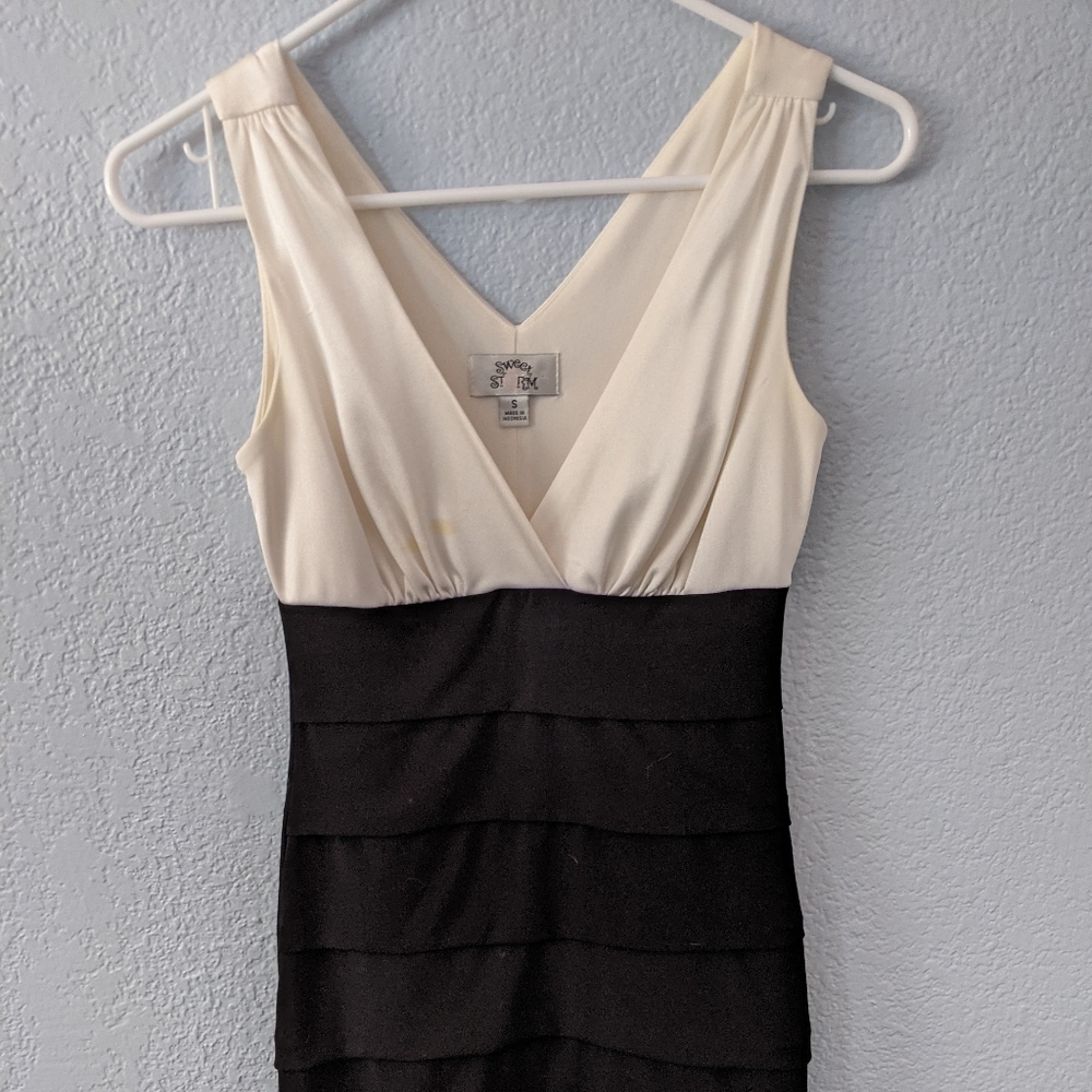 Black and white dress